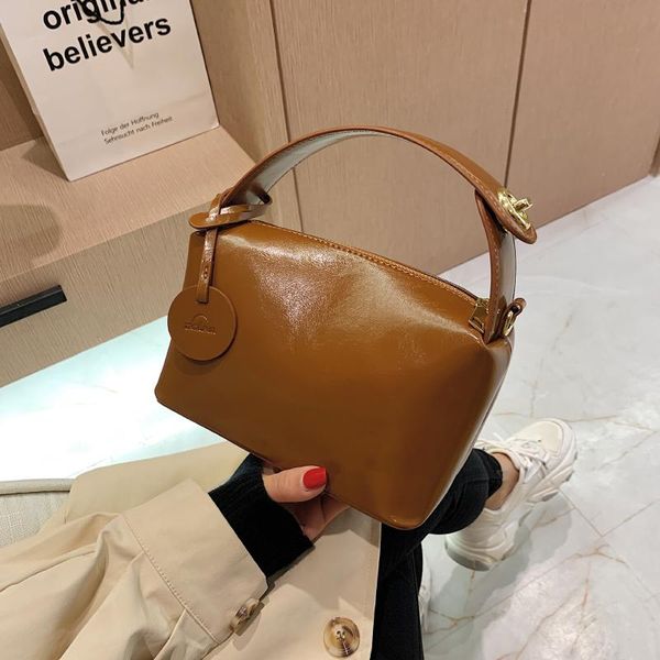 

evening bags solid color luxury minimalist style messenger shoulder for women 2021 autumn and winter handbags shopping bag purses