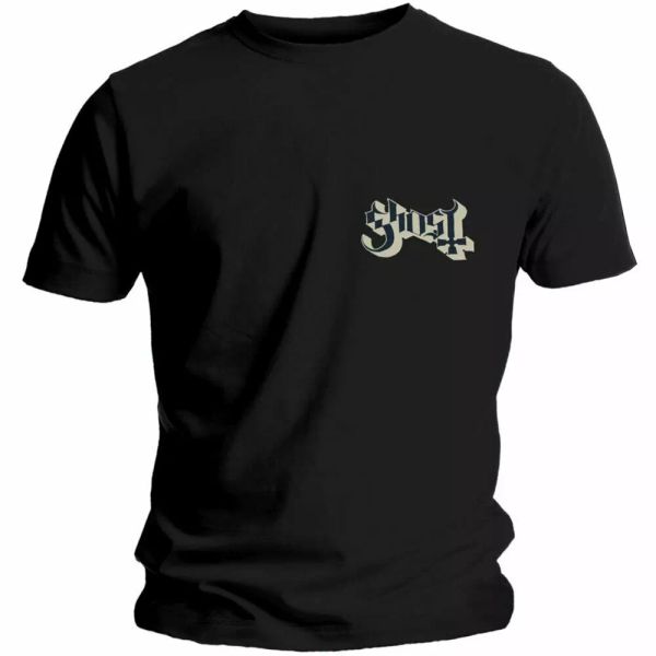 

Ghost pocket logo licensed men t-shirt, White;black