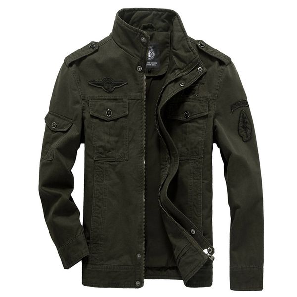 Baumwolle Militärjacke Männer Herbst Soldat MA-1 Stil Armee Jacken Männliche Marke Slothing Herren Bomber Jacken Plus Größe M-6XL 210927