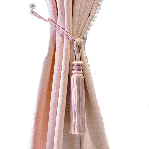

pair curtain tieback european endless romantic pink strap decorative accessories tassel hanging tie tape back m303 other home decor