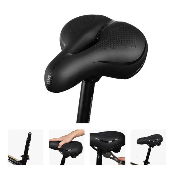 

bike saddles saddle hollowed breathable seat thickened absorption cushion