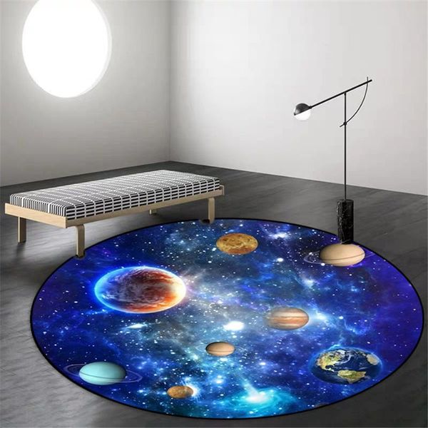 

carpets planet universe carpet living room simple round area rug bedroom door floor decor children mats chair mat tapis salon rugs