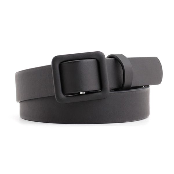 

2021 low price wholesale black leather belt without buckle jeans belts for women waist cinturon mujer designer dress western waistband all m, Black;brown