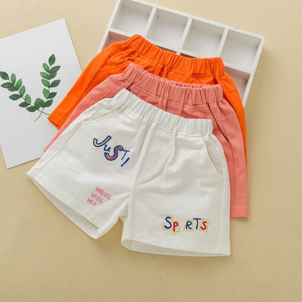 

girls' shorts summer children's western style cotton middle-aged children girls casual net red pants, Black