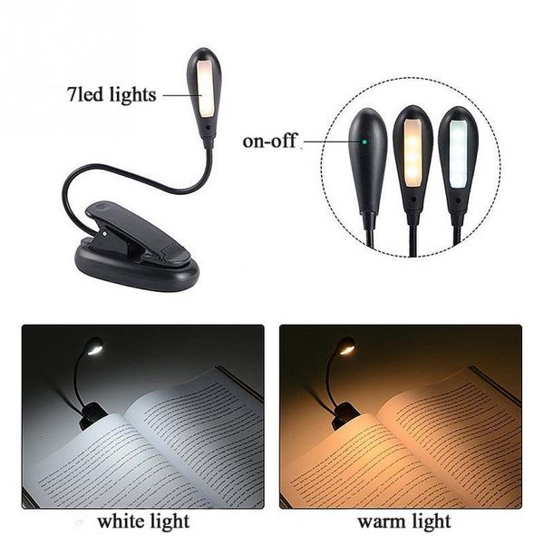

book lights chenfec computer clip light, 4 led usb light and eye-care flexible reading lamp in bed portable