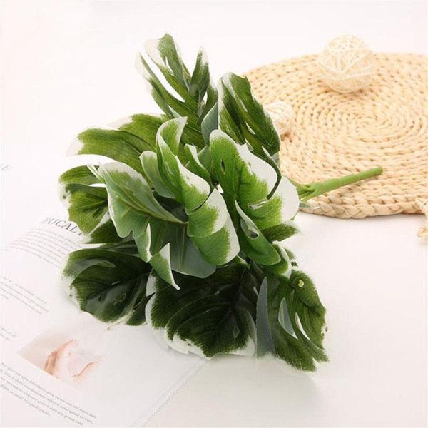 

decorative flowers & wreaths fake plants fern grass wedding wall outdoor decor green simulation leaf artificial plastic plant for home garde
