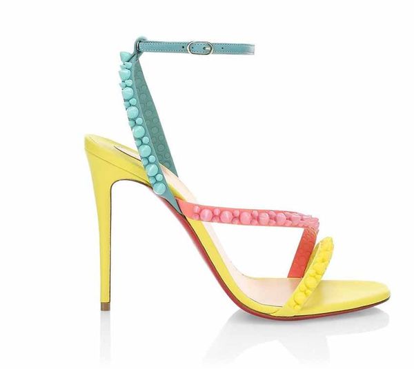 

21s discount red soles shoe women shoes summer sandals wedding bride heels mafaldina leather with spike luxury designs reds bottoms high hee, Black