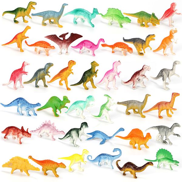 39 pezzi mini dinosauro modello bambini educativi piccole figure di animali di simulazione giocattoli per bambini all'ingrosso