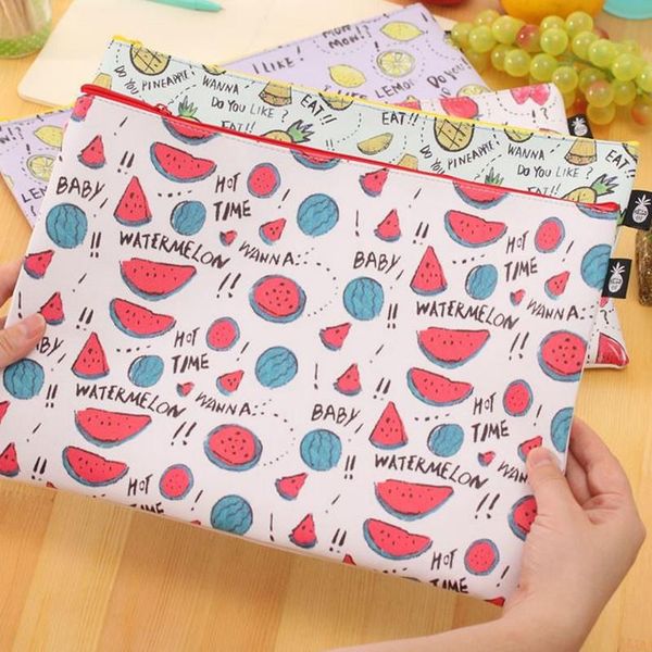 

business card files coloffice 1pc creative file folder stationery colorful fruit a4 filing products waterproof document bag school office su