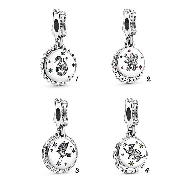 

fits pandora bracelets 20pcs harry dangle poter silver charms fits pandora charms bracelet beads for jewelry making 925 sterling silver char, Black