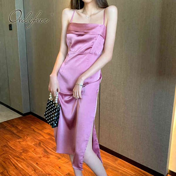

summer women party elegant lady vintage satin slip dress 210415, Black;gray