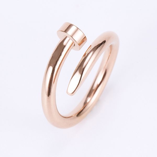 

women's jewelry titanium steel single nail ring european and american fashion street hip hop casual couple classic gold silv, Silver