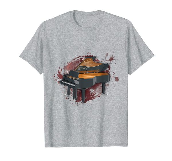 

grand piano t-shirt instrument gift for musicians, White;black