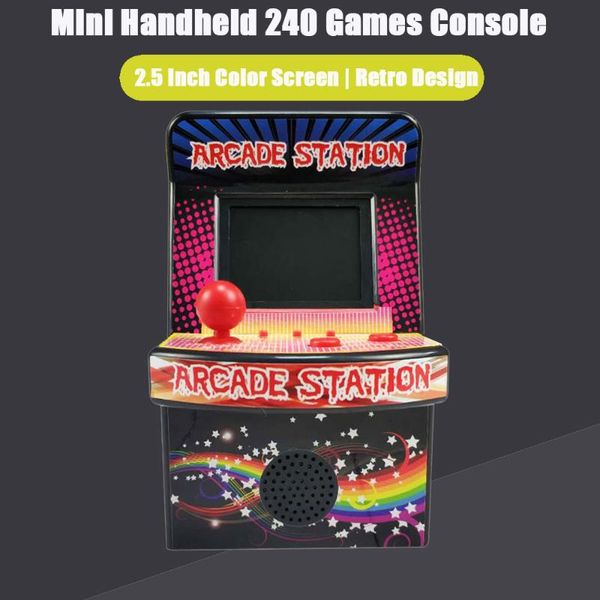 

mini retro handheld game console player 2.5 inch portable classic controller built-in 240 support fc nes arcade video players