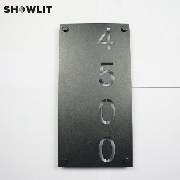 

black stainless steel modern door sign custom made available other hardware