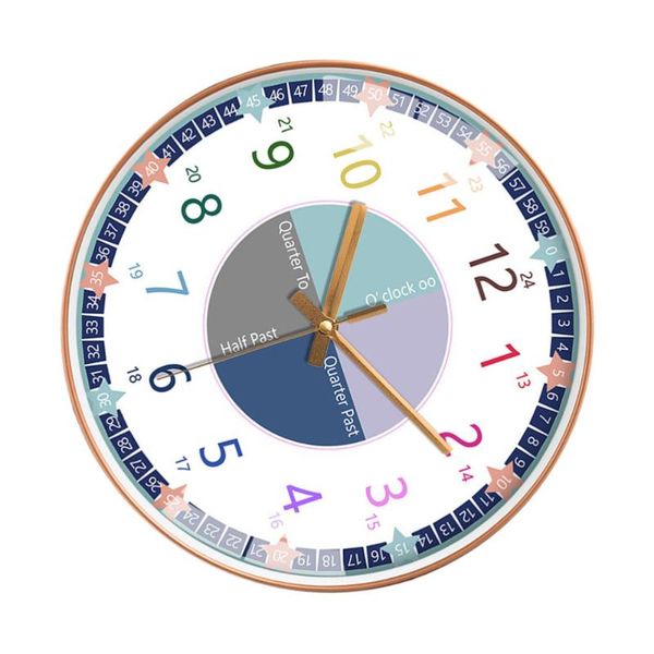 

wall clocks 1pc silent clock creative hanging for kids room kindergarten