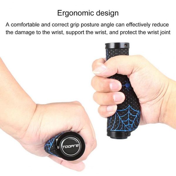 

bike handlebars &components aluminum alloy 1pair universal handlebar grips with sealing ring compact cycling grip cover absorbing for