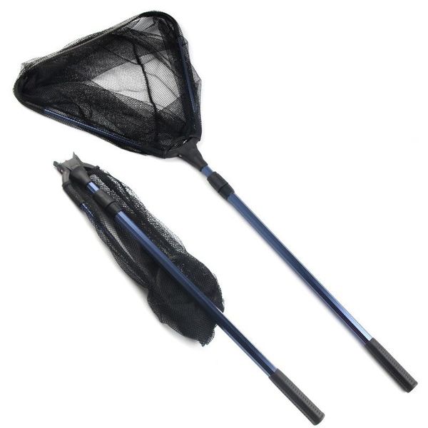

fishing accessories 1.6m folding retractable net telescoping foldable landing portable tackle