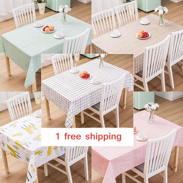 

table cloth coffee tablecloth waterproof and oil-proof anti-scalding rectangular square plastic mat dining