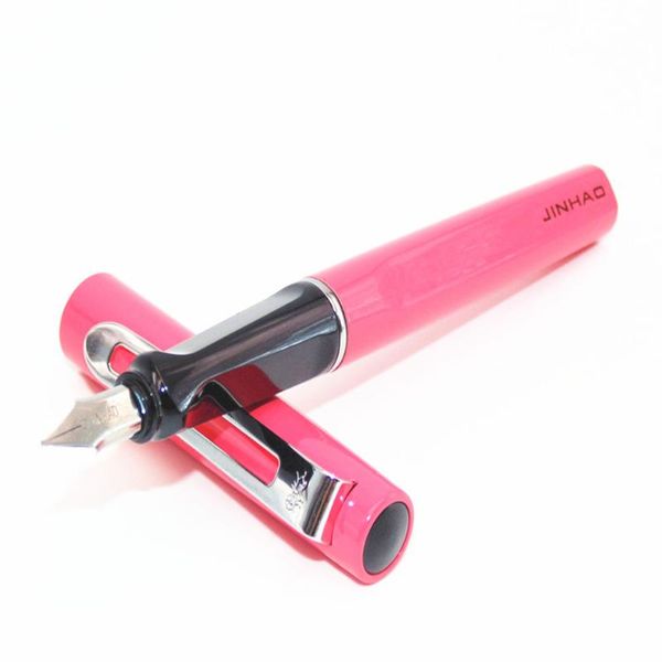 

fountain pens jinhao 588 pink student quadrilateral practise calligraphy pen