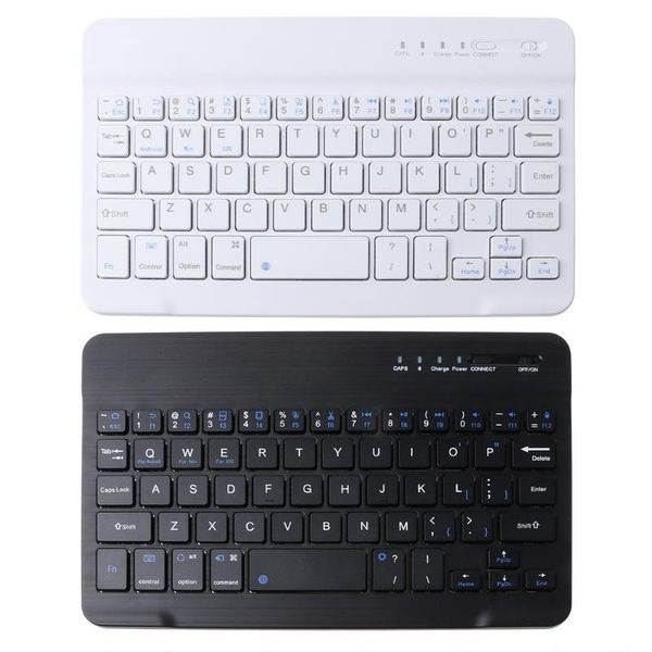 

7.9" mini slim bluetooth3.0 wireless portable keyboard rechargeable chocolate keycap for pc lapphone tablets keyboards