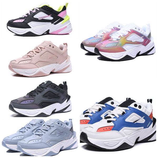 

sports running shoes, white, blue and red, thick-soled daddy, mesh, breathable, leisure, air cushion, wear-resistant golf shoes