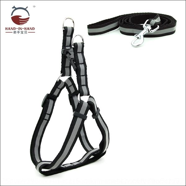 

qcz petsuspenders chest strap supplies reflective pet dog beltbelt leash chest strap dog supplies leash reflective, Black;white