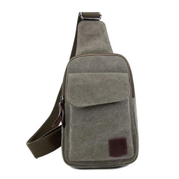 

backpack outdoor sports small running bag men women canvas sling messenger chest solid shoulder travel bags