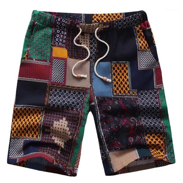 

men's shorts sagace 2021 arrival summer fashion bermuda masculino pure color casual loose belt drawstring beach short1, White;black