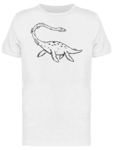 

loch ness monster fantasy tee men's -image by shutterstock, White;black