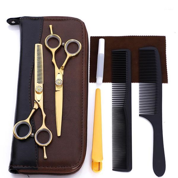 

style beautiful hair dresser thinning scissors cutting teeth shears haircut kit1