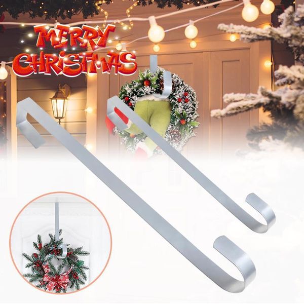 

christmas decorations winter wreath door hanger metal hook xmas decoration 28cm craft