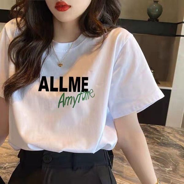 

women's swimwear 2021 spring and summer wear loose short sleeve women t-shirt half cut t fashion korean fan student girlfriends, White;black