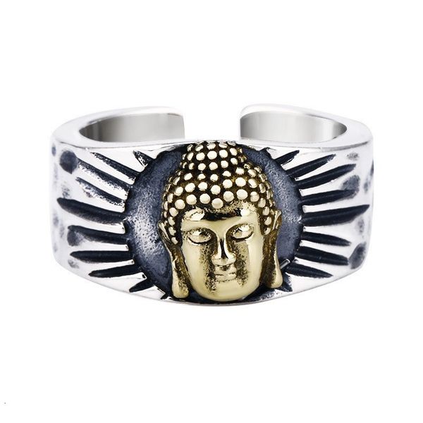 

s925 sterling silver wanzi male, thai silver, personality ring, female, buddhism