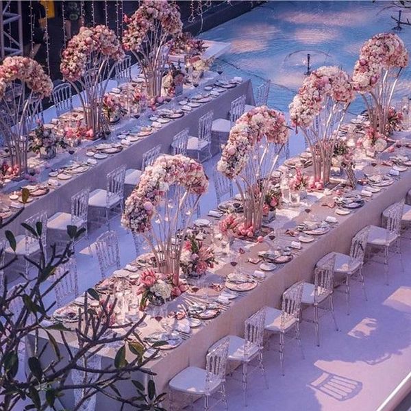 

latest metal table centerpiece shell sharp flower stand wedding decor high dollar tree vases