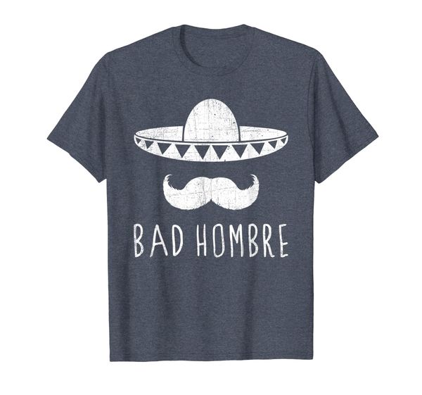 

bad hombre t-shirt cinco de mayo - funny mexican apparel, White;black