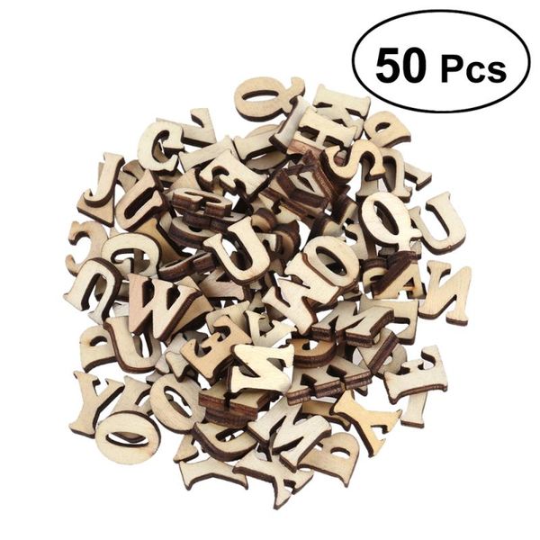 

novelty items 50pcs unfinished wooden capital letters alphabet wood cutout discs assorted styles for patchwork scrapbooking arts crafts diy