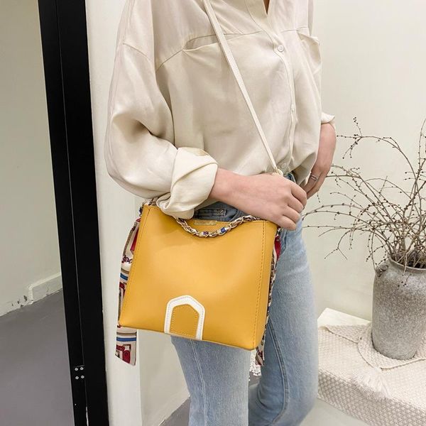 

small bag fashion trend messenger handbag simple bucket bags shoulder