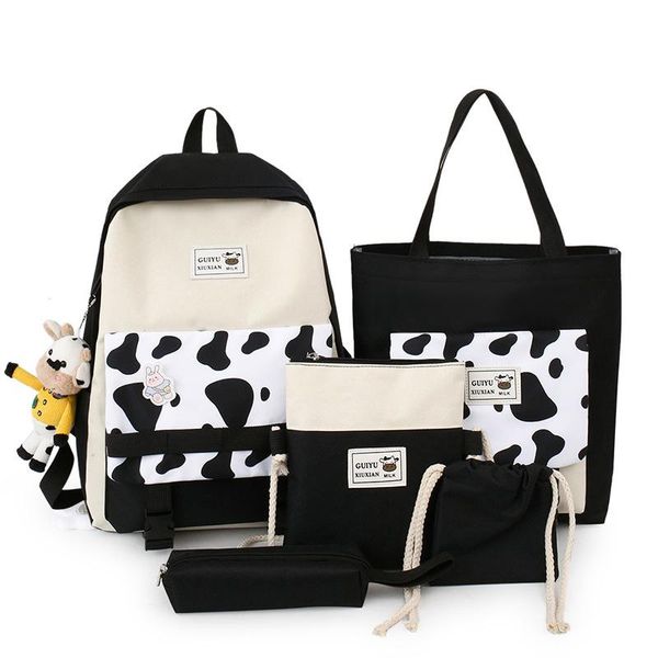

school bags axzspdy milk grain primary 3-6 grade children's backpack high students ins campus sweet backpacks