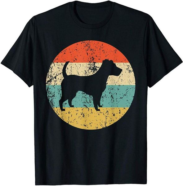 

jack russell terrier shirt - vintage retro dog t-shirt size m-5xl, White;black