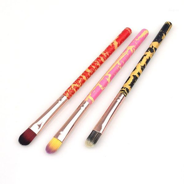 

crack pattern handle makeup brushes synthetic fiber foundation eyeshadow brush cosmetics pinceis de maquiagem make up 7.0#1