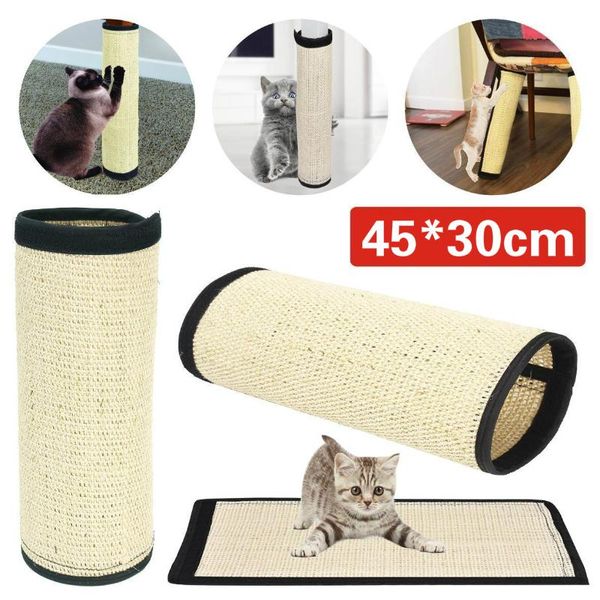 

cat scratch pad nature sisal scratching post protecting furniture grinding scratcher toy for cats climbing toys