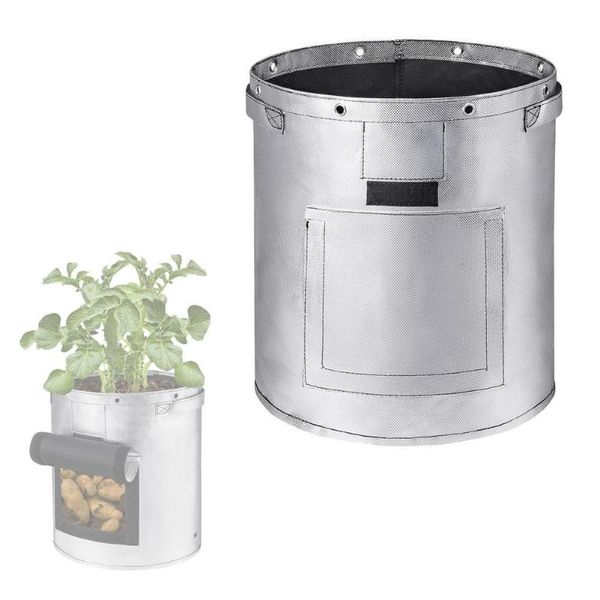 

planters & pots tomato potato chili plant bag thickened planting grow pot container with visual window garden accessories