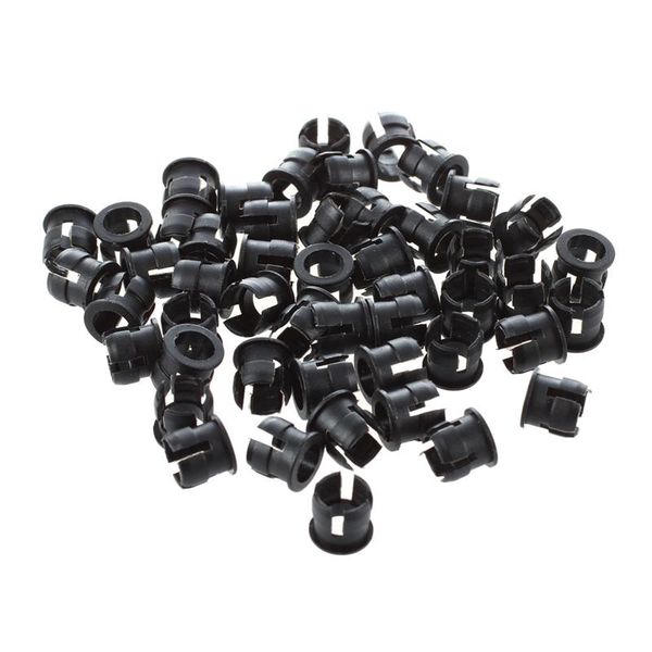 

lamp holders & bases 50 5mm black plastic led holder case clip display panel