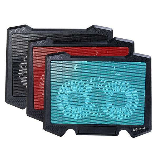 

lapcooler dual led fan cooling pad stand silent for 12-17 inch fans & coolings