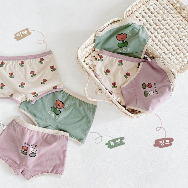 

kids girls cartoon print underwears 3pcs cute fashion baby girl comfortable 100% cotton panties children lovely pattern, Camo