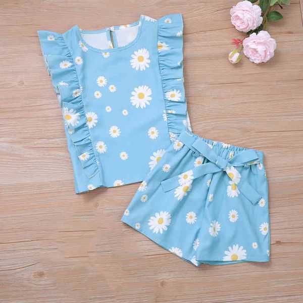 

girl's dresses summer suit girls set flower shorts 2pcs children's cothing kids clothes clothing for costume gapq, Red;yellow