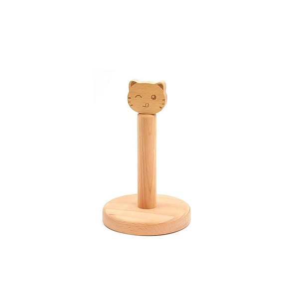 

hooks & rails wooden paper towel rack accessories for kitchen and bathroom roll equipment household holder
