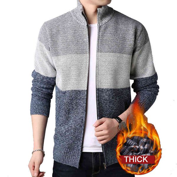 

men's jackets varsanol zipper man's cardigans jersey warm thick blouse polyester clothes pull homme 3xl co6k, Black;brown