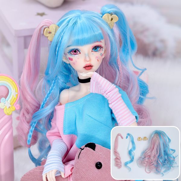 

1/4 bjd doll wig msd size about 18cm to 19cm 7inch to 8inch bjd dress beautiful doll accessories for female body msd size dress